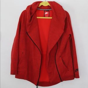 Nike women’s zip-hoodie (red//sz.M)